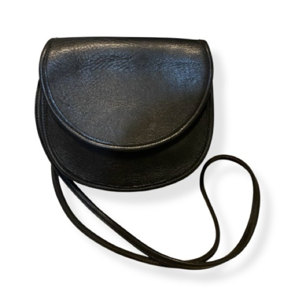 Vintage Coach 9923 Casey Black Crossbody/Shoulder Bag Black Leather